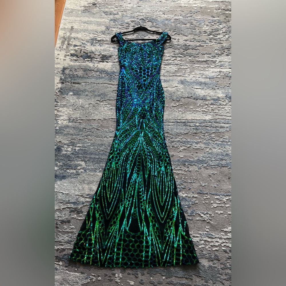 Woman’s sequin mesh dress